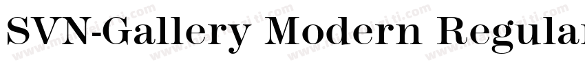SVN-Gallery Modern Regular字体转换